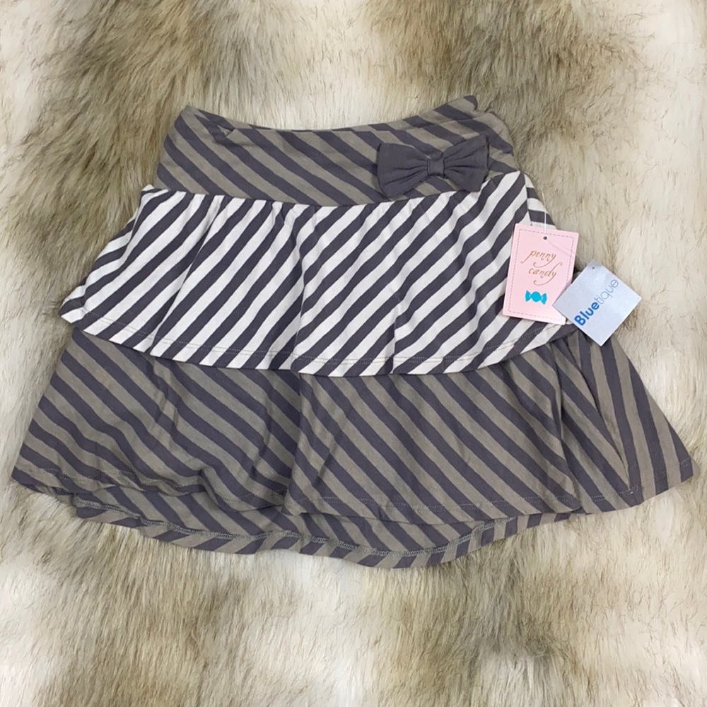 Penny Candy Tiered Skirt with Bow, 6